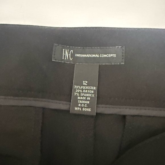 INC International Concepts Black Flared Women's Formal Pants, Size 12, EUC - Picture 9 of 11